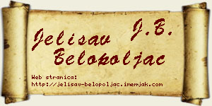 Jelisav Belopoljac vizit kartica